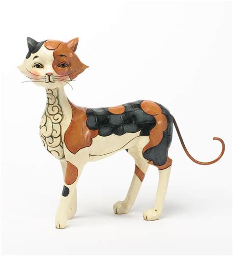 Jim Shore Calico Cat Figurine Wind And Weather