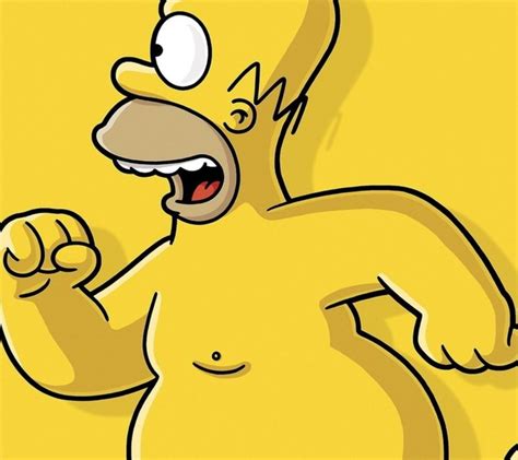 Homer Simpson Running