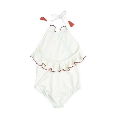 Folpetto Linda Swimsuit Ivory And Terracotta The Little Sunshine Store