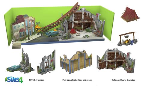 The Sims 4 Get Famous Stage Props Concept Art Simsvip