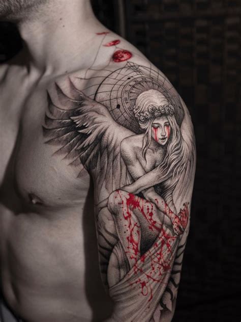Aggregate More Than 63 Crying Angel Tattoo Drawing Ineteachers