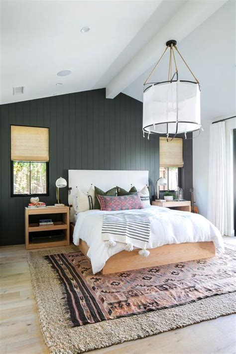Here, each piece is carefully chosen to work within the small space. modern-boho-master-bedroom-design-min | Ecemella