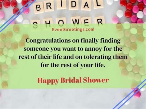 50 Sweet Bridal Shower Wishes And Messages Events Greetings