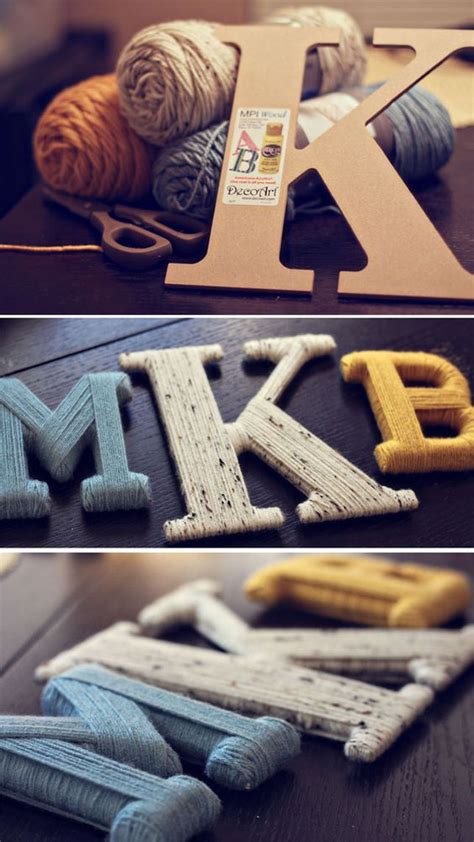 Yarn Letters Will Look Gorgeous In Your Home The Whoot Letter A
