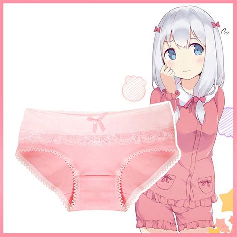 Anime Eromanga Sensei Izumi Sagiri Cotton Pants Pink Panties Women Cute