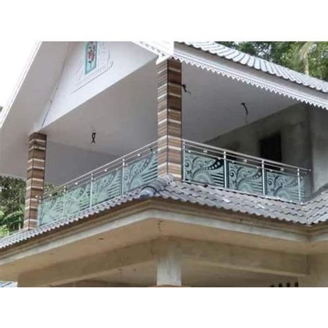 See more ideas about balcony grill, railing design, balcony railing design. Silver SS Balcony Glass Railing, Rs 1215 /feet Bajarangabali Steels & Railings | ID: 8969870030
