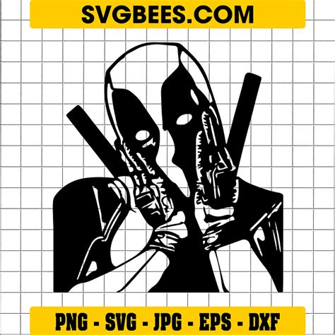 Deadpool Silhouette Svg By Svgbees Svg Files For Cricut Get Premium