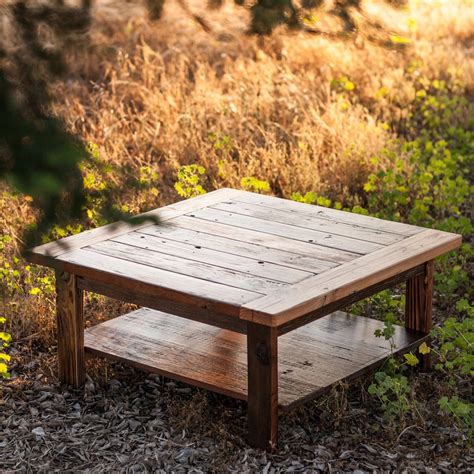 Shop quality reclaimed coffee tables exclusively at pottery barn®. Small Square Accent Table Made With Reclaimed Wood | Etsy ...