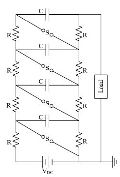 The capacitors are charged up in parallel through the resistors, so they each. Circuit of Marx generator | Download Scientific Diagram