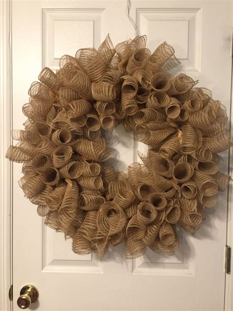 This Is A Poly Burlap Deco Mesh Wreath Simply Beautiful Deco Mesh Wreaths Beautiful Wreath