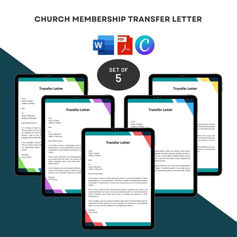 Church Membership Transfer Letter Sample In Pdf And Word