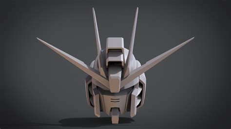Freedom Gundam Head 3d Printable Model Cgtrader