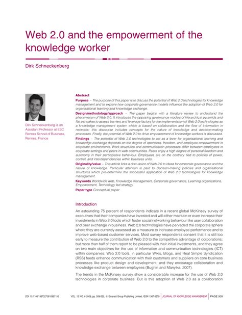 Последние твиты от clarivate web of science (@webofscience). (PDF) Web 2.0 and the Empowerment of the Knowledge Worker