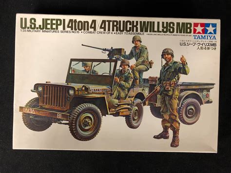 Tamiya Us Jeep 4 Ton 4 Truck Willys Mb 135 Scale Model Kit