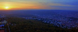 Sonnenuntergang über Stuttgart Foto & Bild | landschaft, sonneauf ...