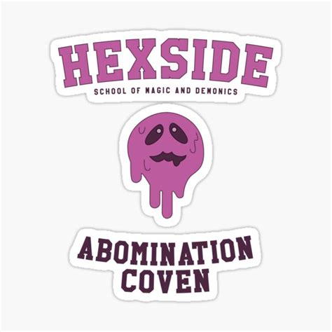 Abomination Coven Sticker For Sale By Selena Stark Redbubble