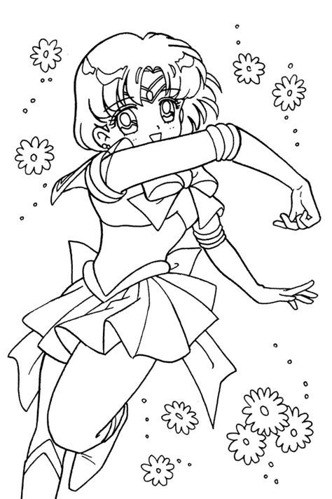 Sailor Mercury Coloring Book Xeelha