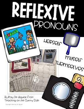 Reflexive Pronouns Task Cards By Teaching On The Sunny Side Tpt