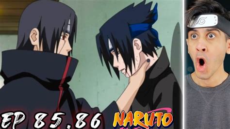 Itachi Vs Sasuke Naruto Episode 85 86 Reaction Youtube
