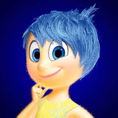 It's also arguably the most popular color in the world. Joy from Disney Pixars Inside Out. I like the blue hair ...