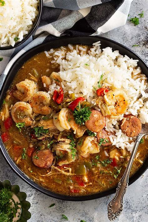 Slow Cooker Chicken Sausage And Shrimp Gumbo Is A Wonderfully Hearty