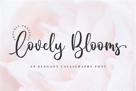 Lovely Blooms Font By Blankids Studio · Creative Fabrica In 2020