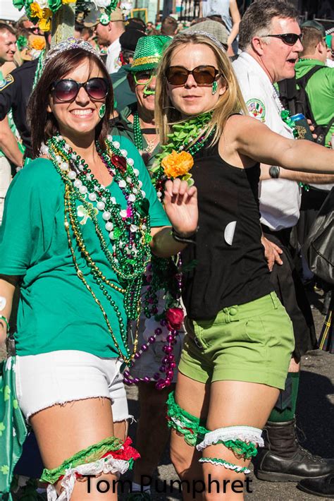 Luck Of The Irish Two Lassies Enjoying The Parade While V Flickr