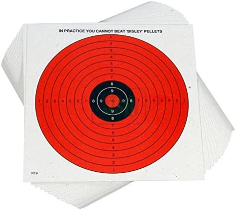 Bisley Cm X Cm Day Glo Airgun Card Targets Approx Pack Of
