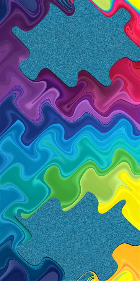Download 1080x2160 Wallpaper Ripple Colorful Pattern Abstract Honor