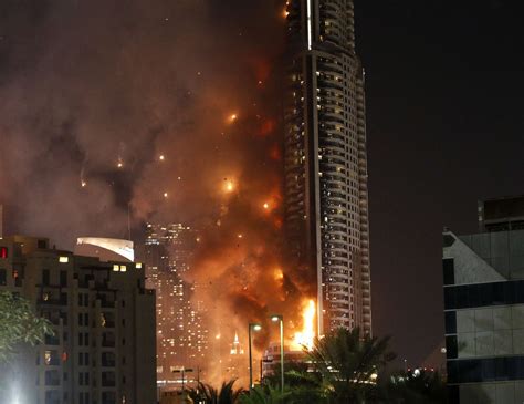 Please tell your friends and family to stay away from this area; Dubai tower blaze shows risks in common building material ...