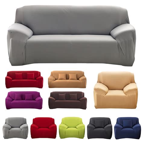 Modern Decorative Elastic Sofa Cover Solid Color Fashion Sofa Slipcovers For Living Room