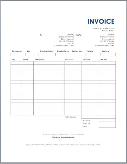 14 Free Freight Invoice Templates Ms Word Ms Word Docx