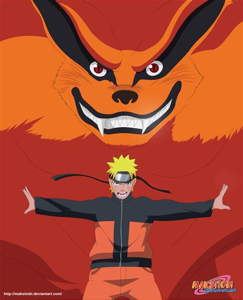 Kurama Lets Go Naruto 570 Daily Anime Art