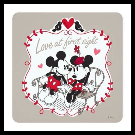 Loveatfirstsight Mickey And Minnie Love Disney Valentines Mickey