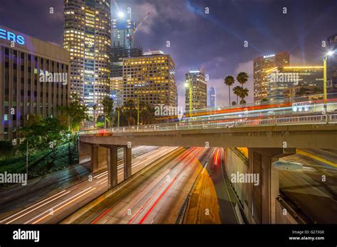 Los Angeles Downtown Stock Photo Alamy