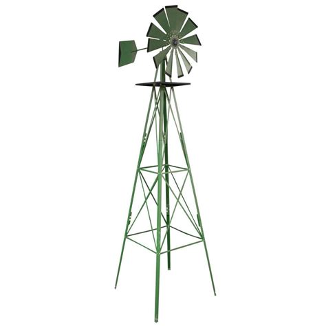 6 or 12 month special financing available. Sportsman 8 ft. Green Steel Classic Decorative Windmill ...