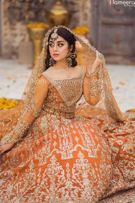 Pakistani Bridal Mehndi Outfit In Long Frock Bn1010 Pakistani Bridal Wear Pakistani Bridal