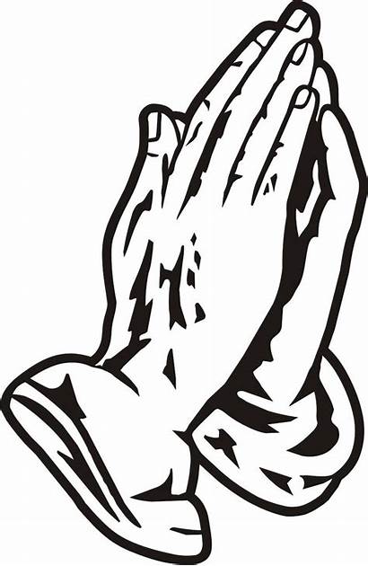 Rosary Hands Praying Outline Clipart Cliparts Clip