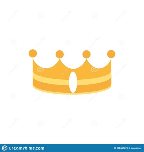 Gold Crown Monarch Jewel Royalty Stock Vector Illustration Of