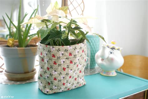 Le tissu est une manière simple et élégante de décorer son intérieur. Pin'k'up: DIY Le cache pot en tissu