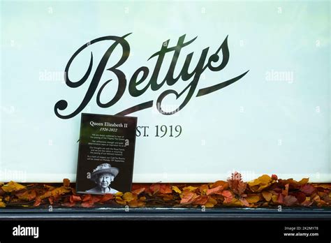 Queen's death (emotive poignant shop tribute remembering commemorating