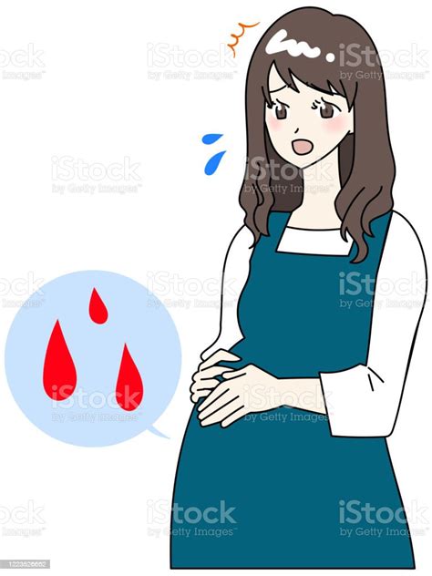 Unauthorized Bleeding During Pregnancy Stock Illustration Download