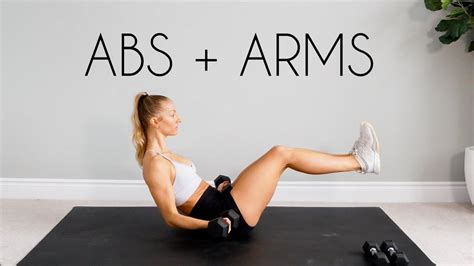 Min Intense Toned Arms Flat Abs Workout Youtube