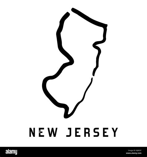 Fontosság Inflate Elégtelen New Jersey Map Outline Elárul Előadás Rozsda