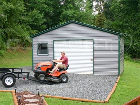 Every Backyard Needs A Metal Garage Building Like This One Keep Your