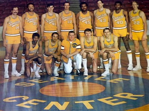 1970 71 Nba Seattle Supersonics Basketball Team Poster W Haywood