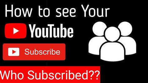 How To See Your Subscribers On Youtube See Your Public Subscribers