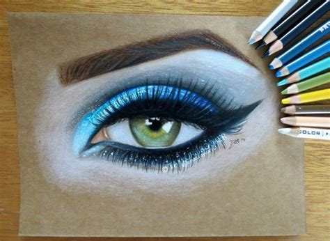 Eyes are unique in that they make up a small portion of the. Realistic Eyes Color Pencil Drawing By Taylor Brooker