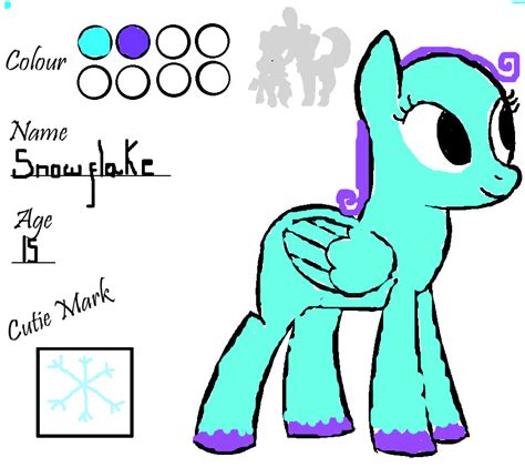 Mlp Oc Snowflake Credit To Spiritsoflight By Candy789 On Deviantart