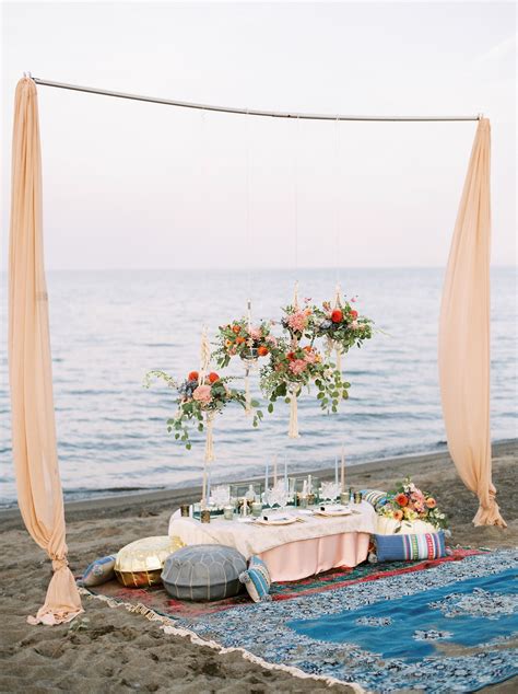 Luxury Boho Beach Wedding Inspiration Rhythm Photography